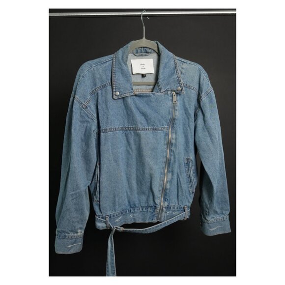 Cropped Denim Riding Jacket - Picture 2 of 4